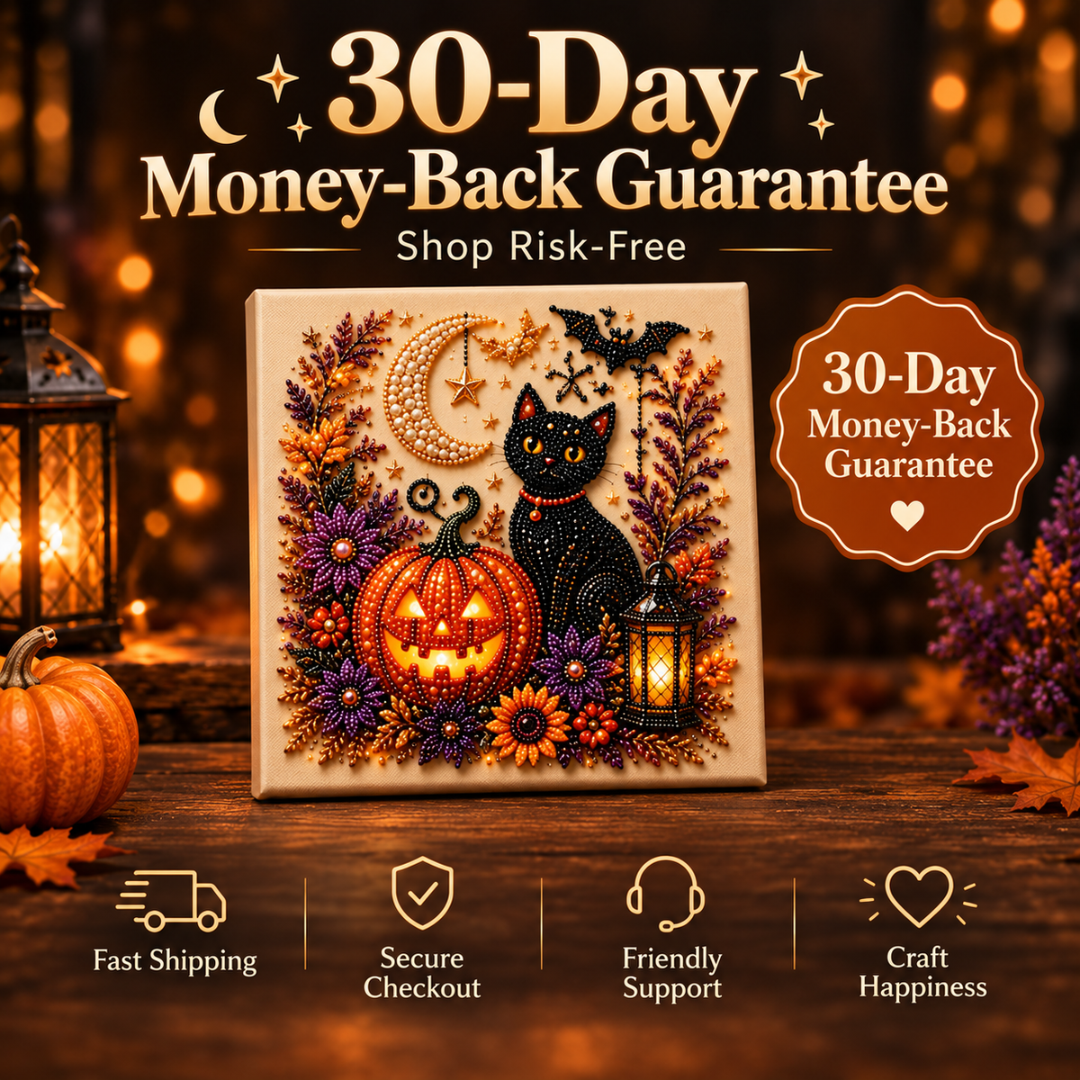EMBRUNE Halloween Diamond Painting Kit