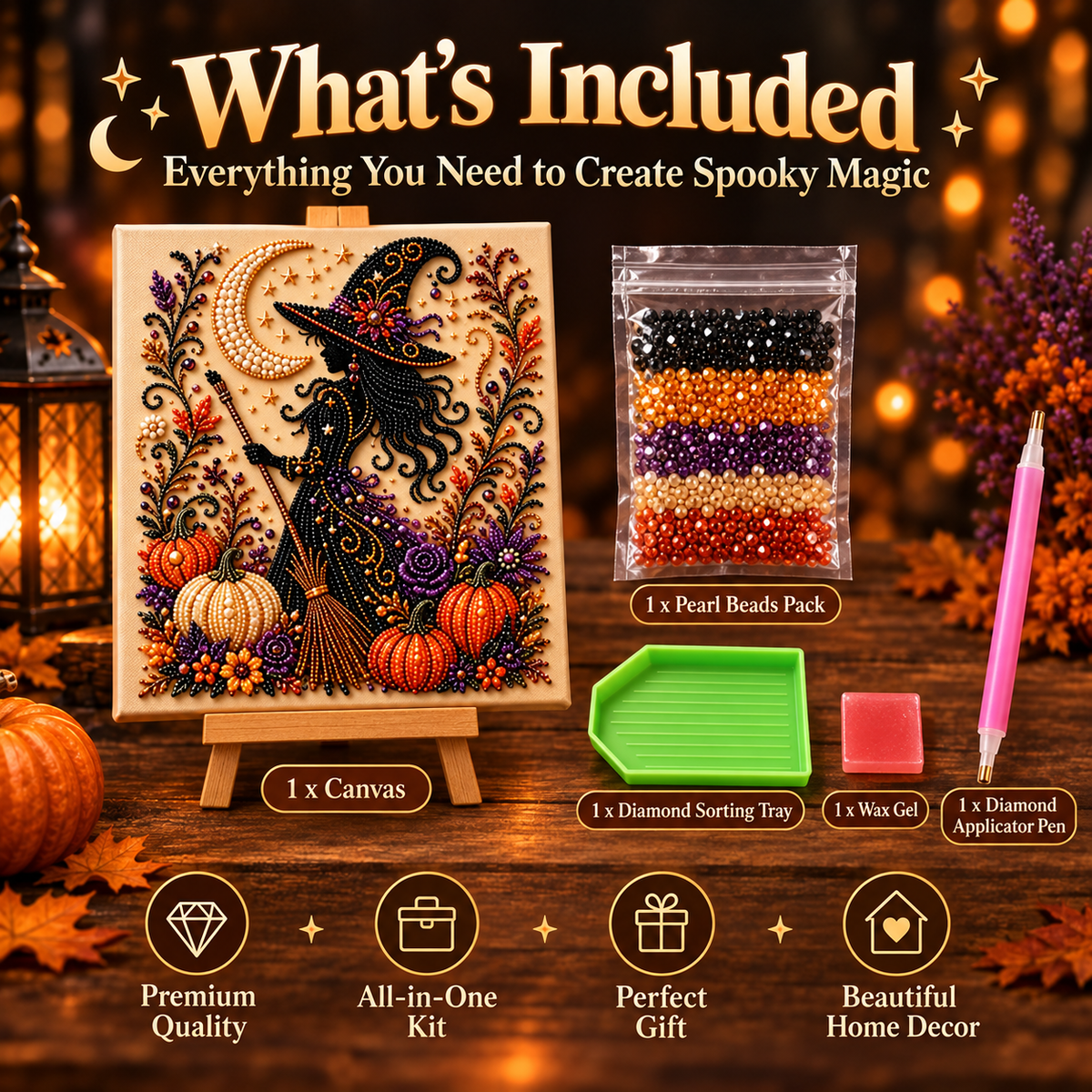 EMBRUNE Halloween Diamond Painting Kit