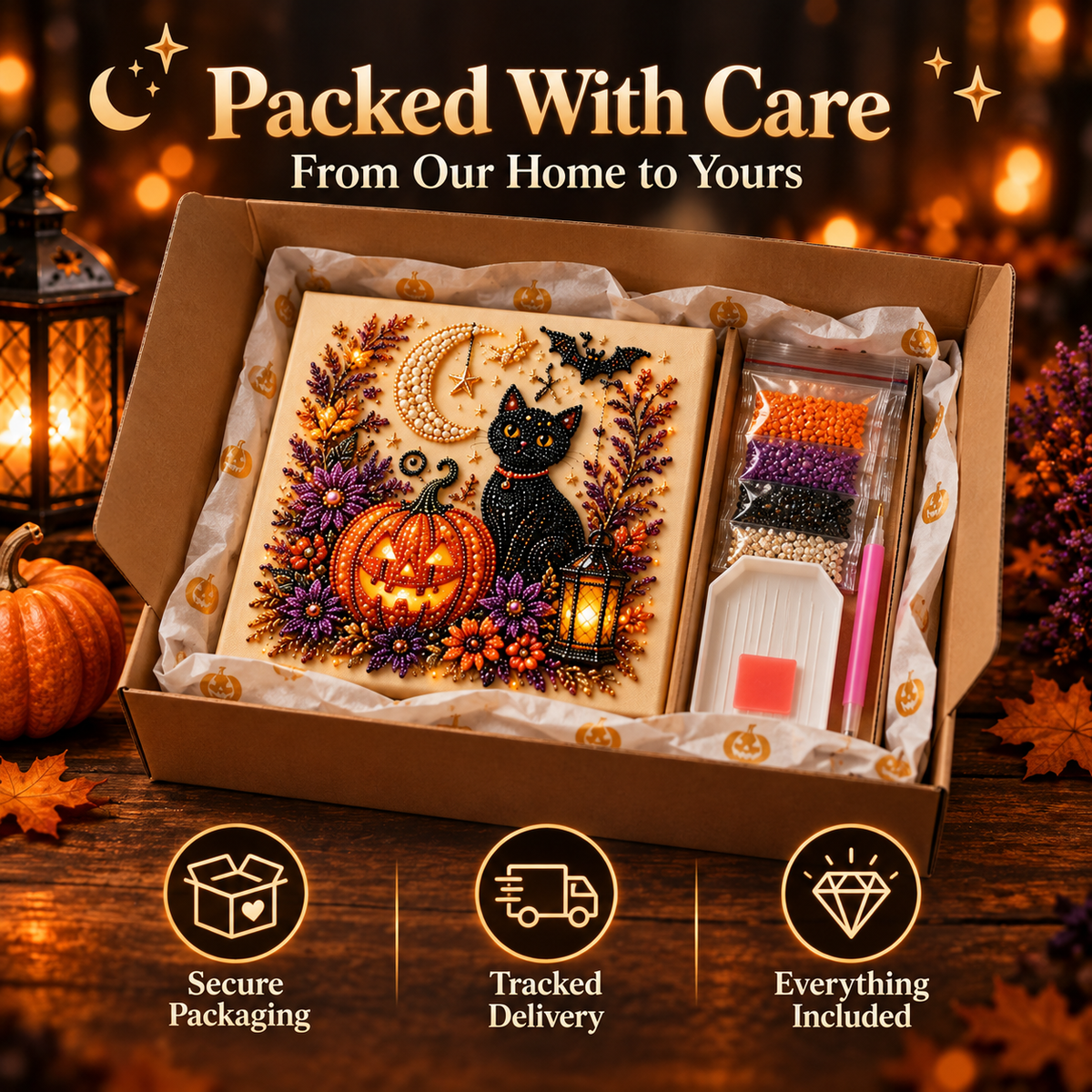 EMBRUNE Halloween Diamond Painting Kit